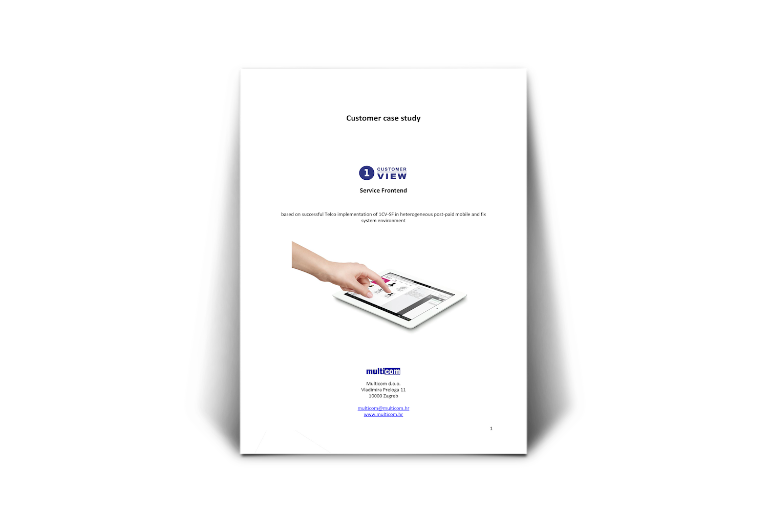 1CustomerView Sales Frontend Case Study